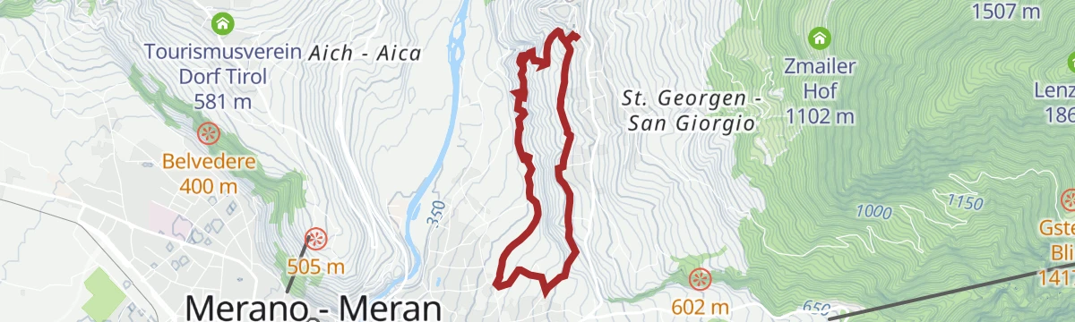 Route map: Il sentiero del vino